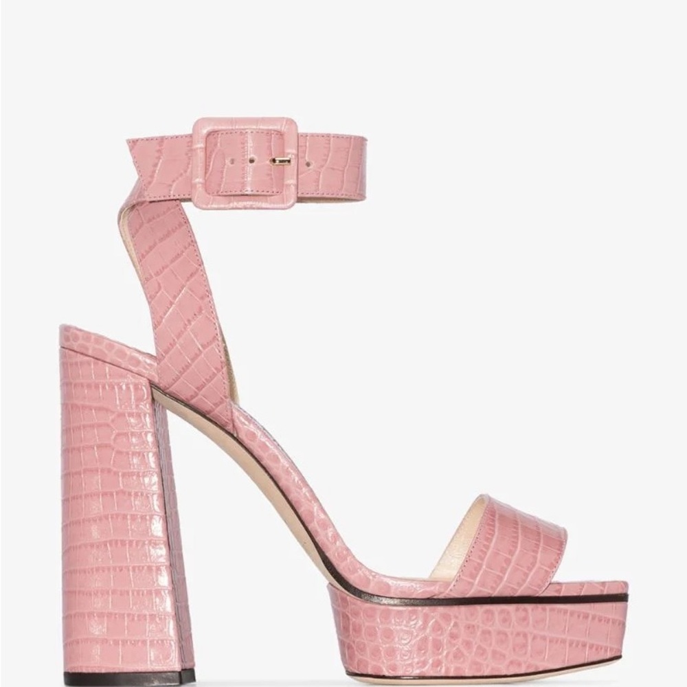 Jimmy Choo blush colo. sandals size 40.5